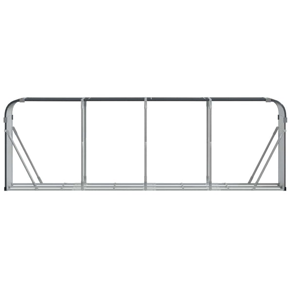 Vidaxl Log Holder Anthracite 300X45x100 Cm Galvanised Steel Firewood Racks