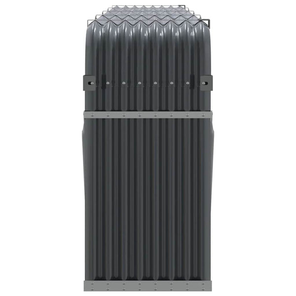 Vidaxl Log Holder Anthracite 300X45x100 Cm Galvanised Steel Firewood Racks