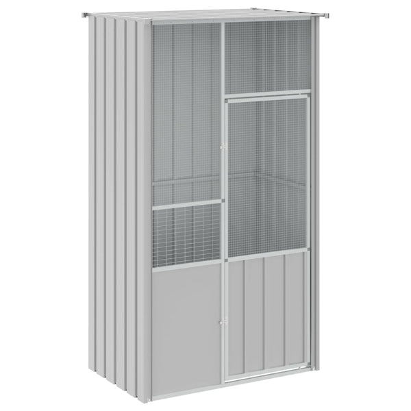 Bird Cage Grey 115X78x200 Cm Galvanised Steel Bird Cages