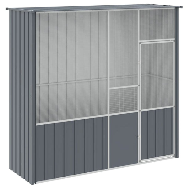Bird Cage Anthracite 215X78x200 Cm Galvanised Steel Bird Cages