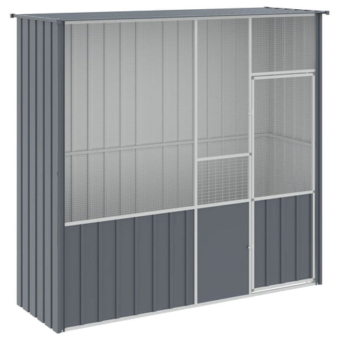 Bird Cage Anthracite 215X78x200 Cm Galvanised Steel Bird Cages