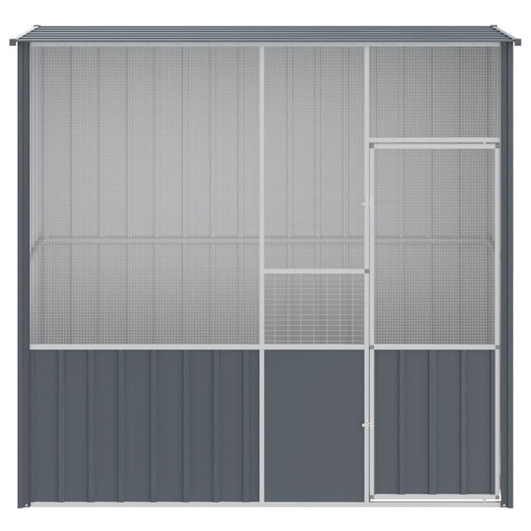Bird Cage Anthracite 215X78x200 Cm Galvanised Steel Bird Cages