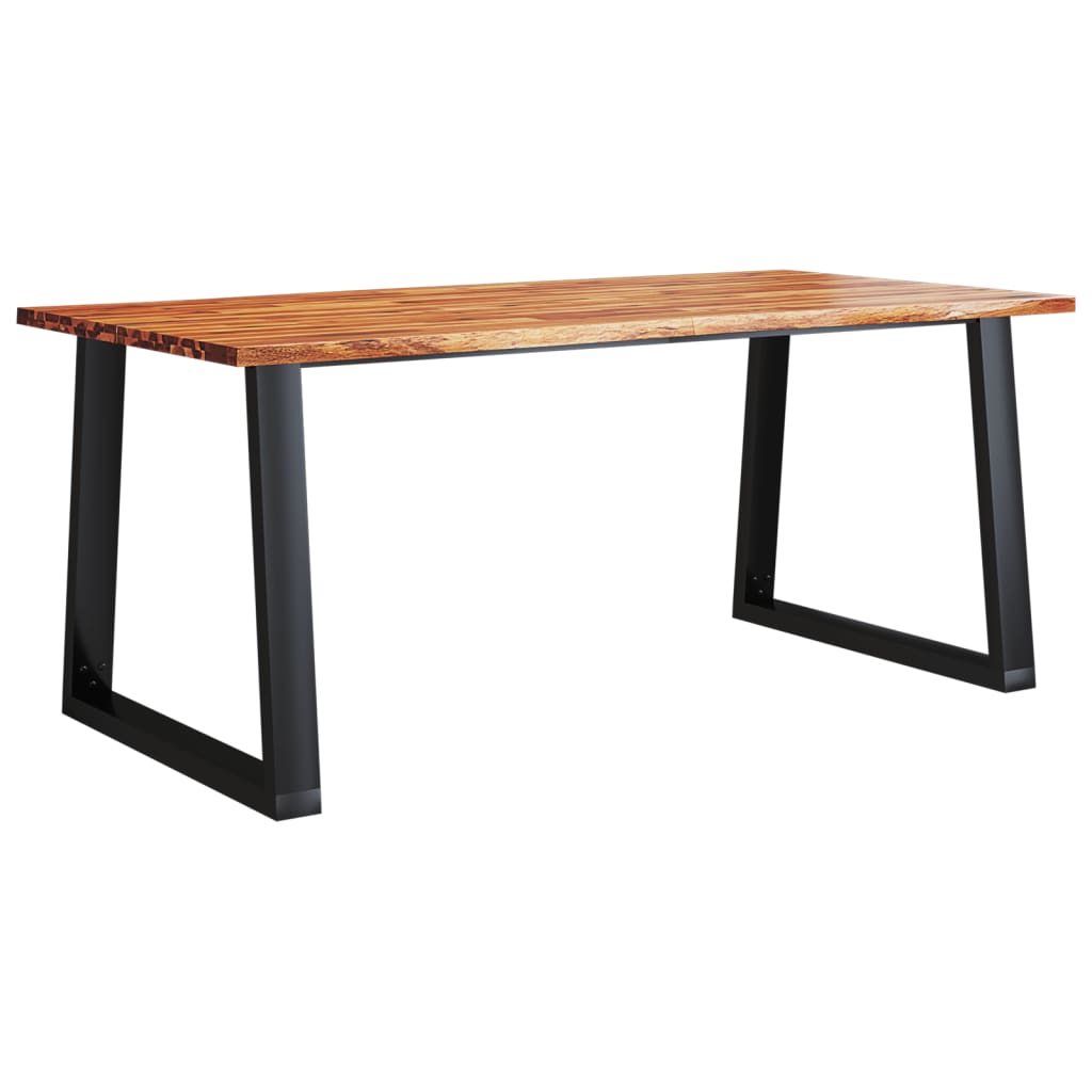 Dining Table With Live Edge 180X90x75 Cm Solid Wood Acacia Dining Tables