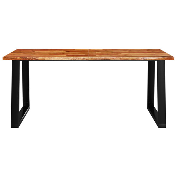 Dining Table With Live Edge 180X90x75 Cm Solid Wood Acacia Dining Tables