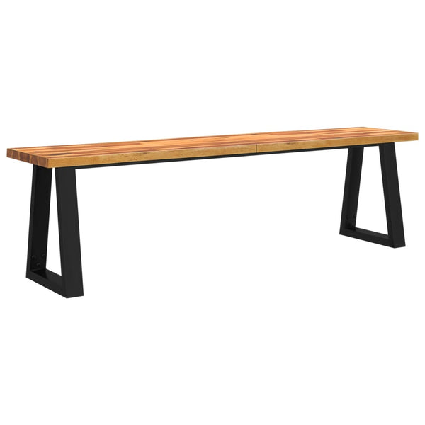 Vidaxl Bench With Live Edge 160 Cm Solid Wood Acacia Benches