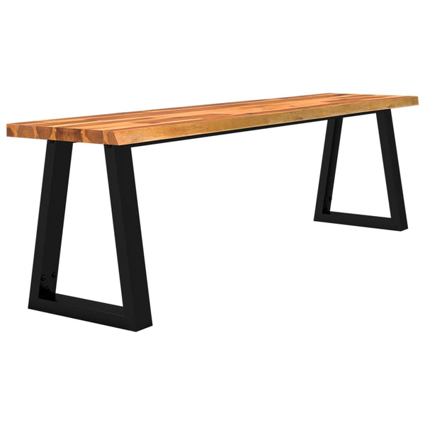 Vidaxl Bench With Live Edge 160 Cm Solid Wood Acacia Benches