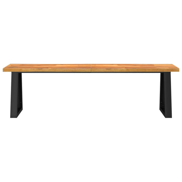 Vidaxl Bench With Live Edge 160 Cm Solid Wood Acacia Benches
