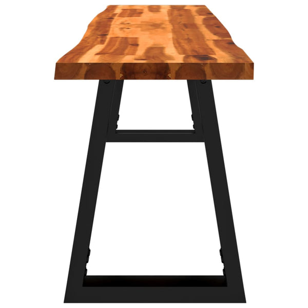 Vidaxl Bench With Live Edge 160 Cm Solid Wood Acacia Benches