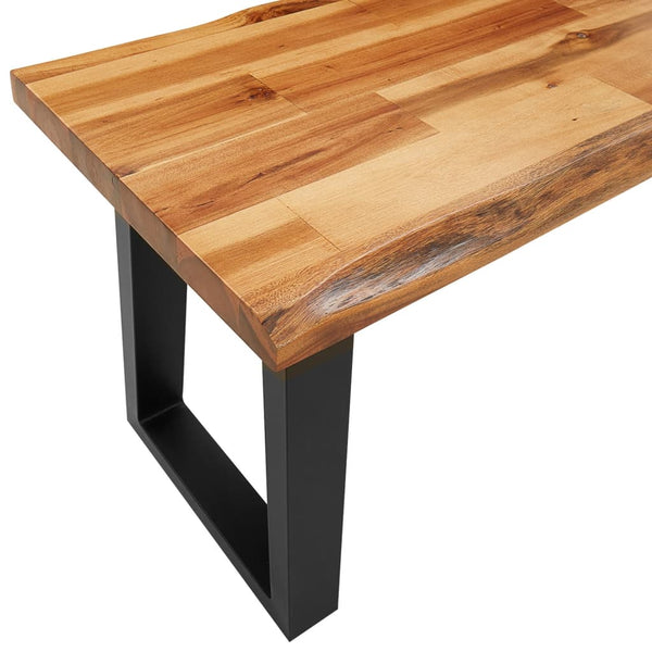 Vidaxl Bench With Live Edge 160 Cm Solid Wood Acacia Benches
