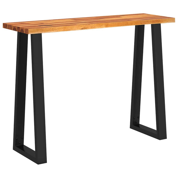 Vidaxl Console Table With Live Edge 110X35x80 Cm Solid Wood Acacia Tables