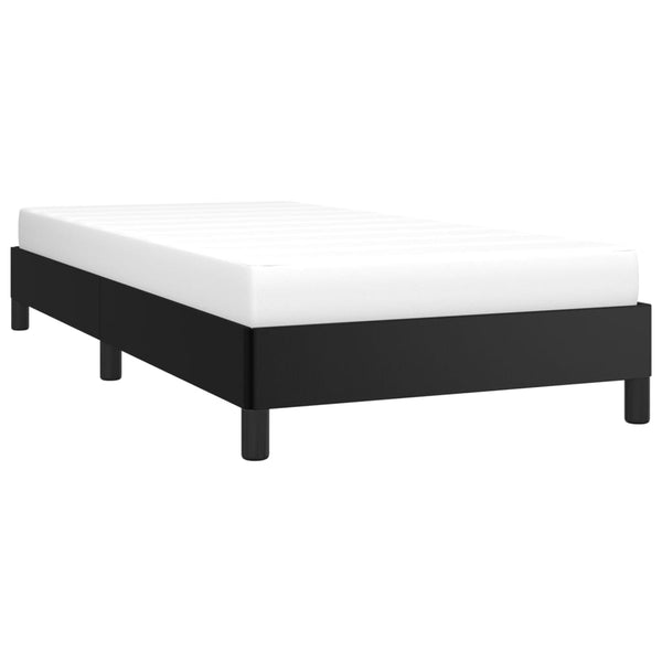 Bed Frame Black 107X203 Cm King Single Size Faux Leather King Single Bed Frames