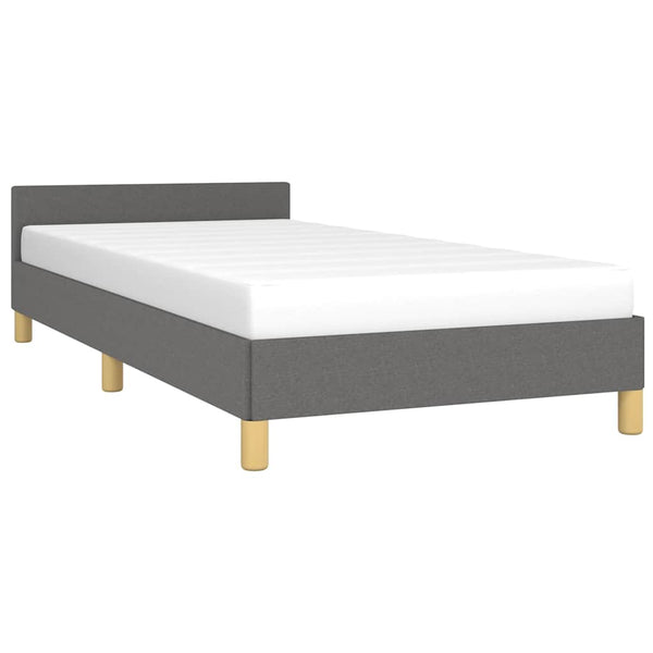 Vidaxl Bed Frame Without Mattress Dark Grey King Single Size Fabric King Single Bed Frames