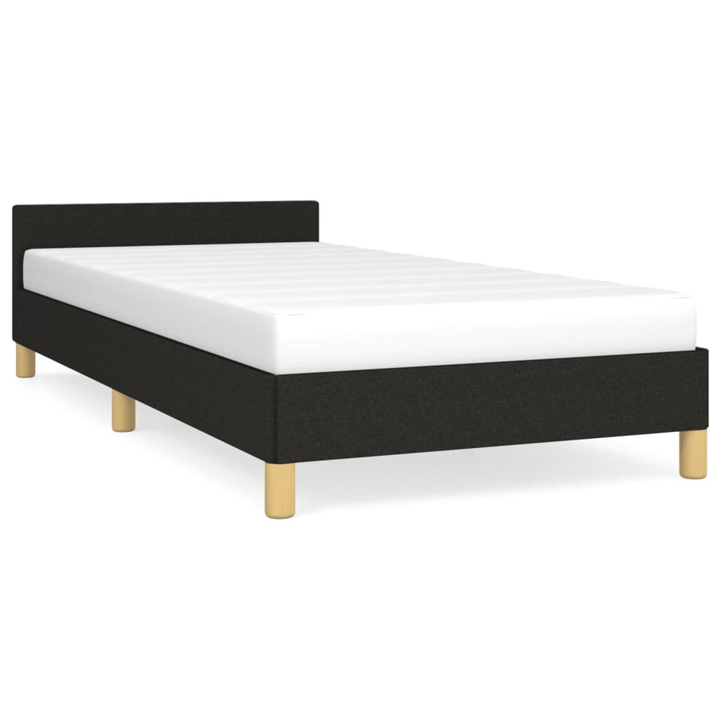 Bed Frame Black 107X203 Cm King Single Size Fabric King Single Bed Frames