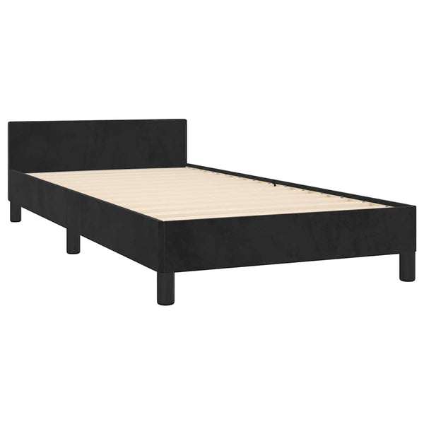 Vidaxl Bed Frame Without Mattress Black King Single Size Velvet King Single Bed Frames