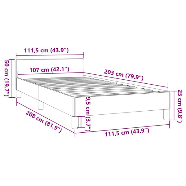 Vidaxl Bed Frame Without Mattress Black King Single Size Velvet King Single Bed Frames