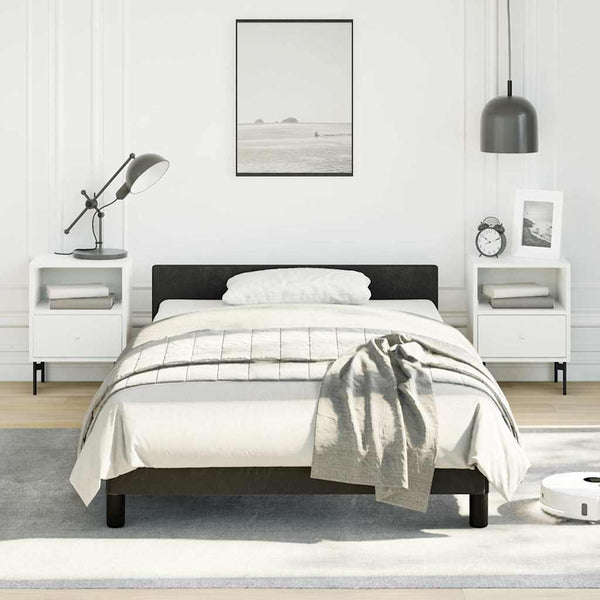 Vidaxl Bed Frame Without Mattress Black King Single Size Velvet King Single Bed Frames