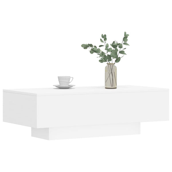 Coffee Table White 100X49.5X31 Cm Engineered Wood Coffee Tables