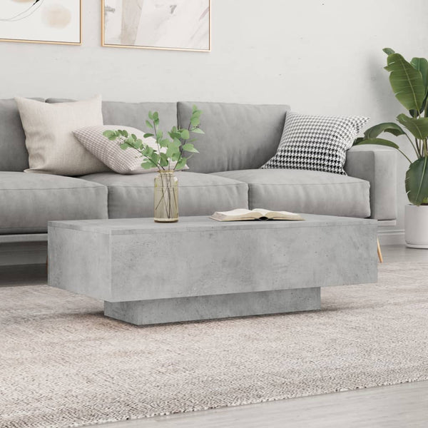 Coffee Table Concrete Grey 100X49.5X31 Cm Engineered Wood Coffee Tables