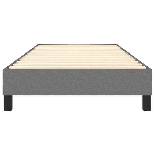 Box Spring Bed Frame Dark Grey 107X203 Cm King Single Size Fabric King Single Bed Frames