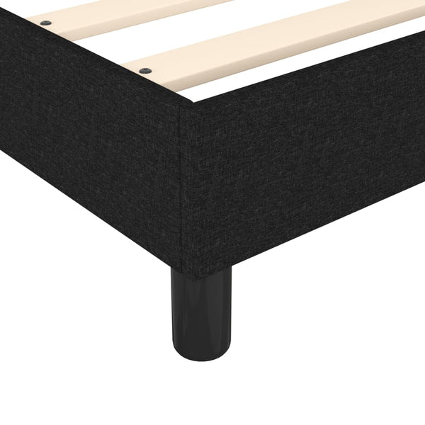Box Spring Bed Frame Black 100X200 Cm Fabric Double Bed Frames
