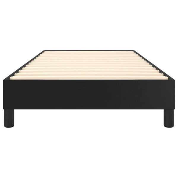 Vidaxl Box Spring Bed Without Mattress Black King Single Size Faux Leather Single Bed Frames