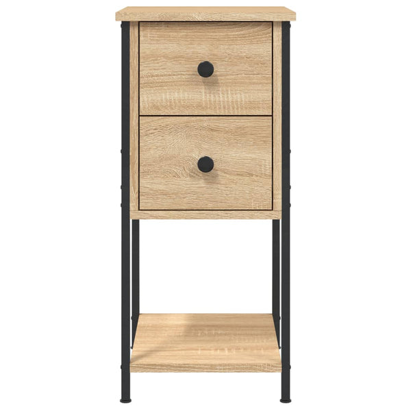 Vidaxl Bedside Cabinets 2 Pcs Sonoma Oak 32X42x70 Cm Engineered Wood Bedside Tables