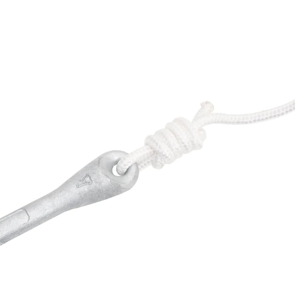 Folding Anchor With Rope Silver 3.2 Kg Malleable Iron Other Water Sports Equipment