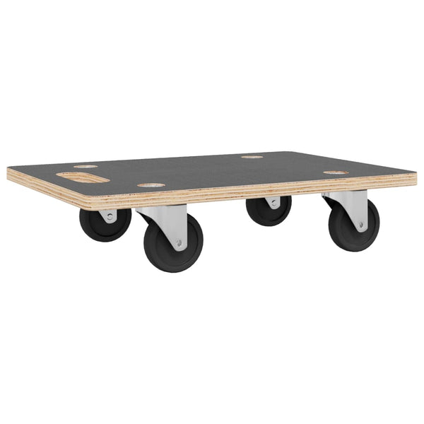 Vidaxl Transport Trolleys Set Of 2 Plywood 60X40x11.5 Cm 250 Kg Capacity Workshop Dollies