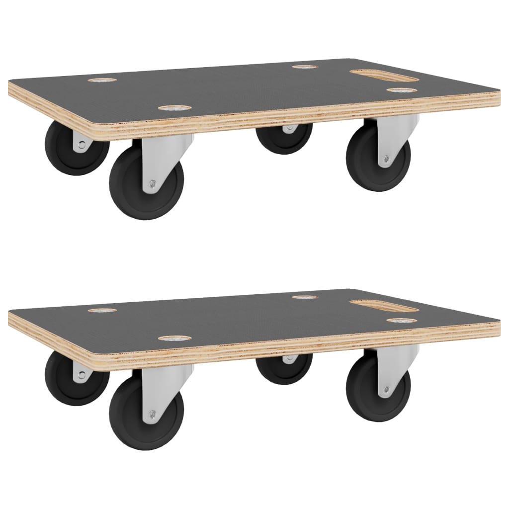 Dolly Trolleys 2 Pcs Rectangular 50X35x11.5 Cm Tool & Equipment Trolleys