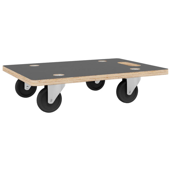 Vidaxl Transport Trolleys Set Of 2 Rectangular 80X55x11.5 Cm 250 Kg Capacity Workshop Dollies