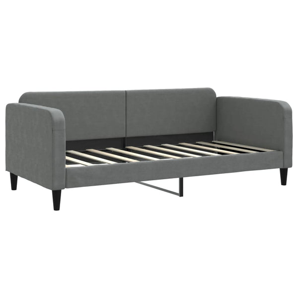 Vidaxl Day Bed Without Mattress Dark Grey 90X190 Cm Fabric Sofa Beds