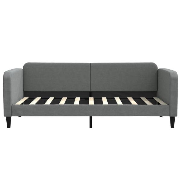Vidaxl Day Bed Without Mattress Dark Grey 90X190 Cm Fabric Sofa Beds