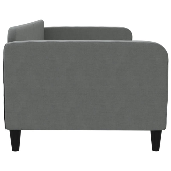 Vidaxl Day Bed Without Mattress Dark Grey 90X190 Cm Fabric Sofa Beds