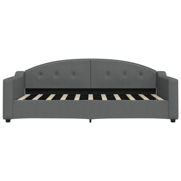 Vidaxl Day Bed Without Mattress Dark Grey 90X190 Cm Fabric Sofa Beds