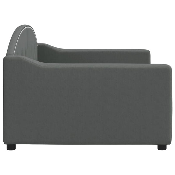 Vidaxl Day Bed Without Mattress Dark Grey 90X190 Cm Fabric Sofa Beds