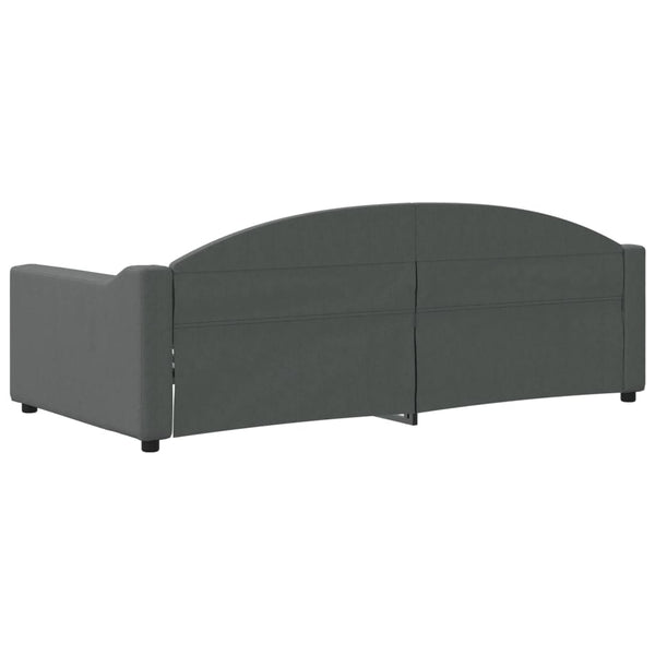 Vidaxl Day Bed Without Mattress Dark Grey 90X190 Cm Fabric Sofa Beds