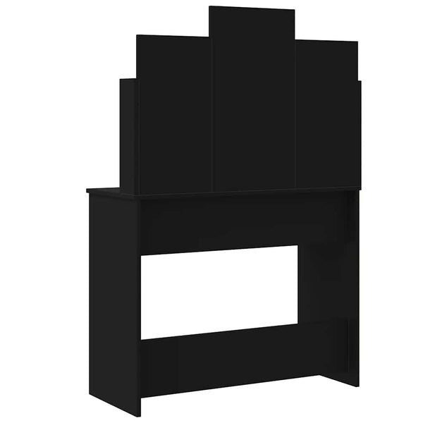 Vidaxl Dressing Table With Led Lights Black 96X40x142 Cm Dressing Tables