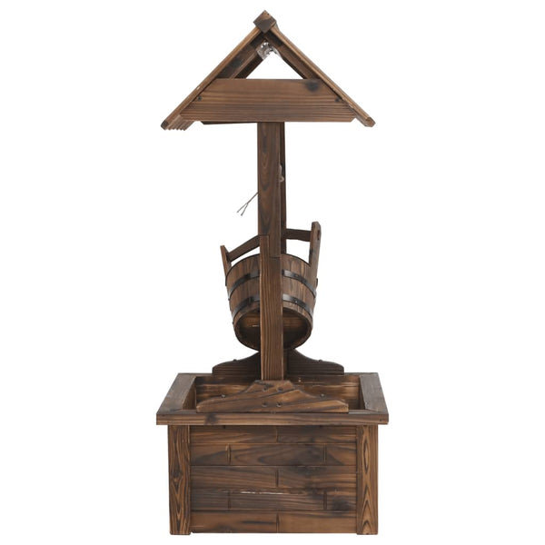 Vidaxl Wishing Well Fountain With Pump 57X50x112 Cm Solid Wood Fir Ponds & Fountain Pumps