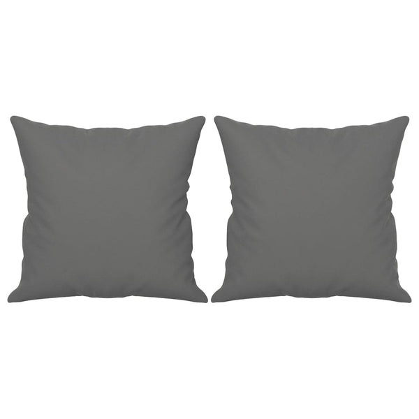 3 Seater Sofa With Pillows Dark Grey 180 Cm Microfibre Fabric Sofas Armchairs & Couches