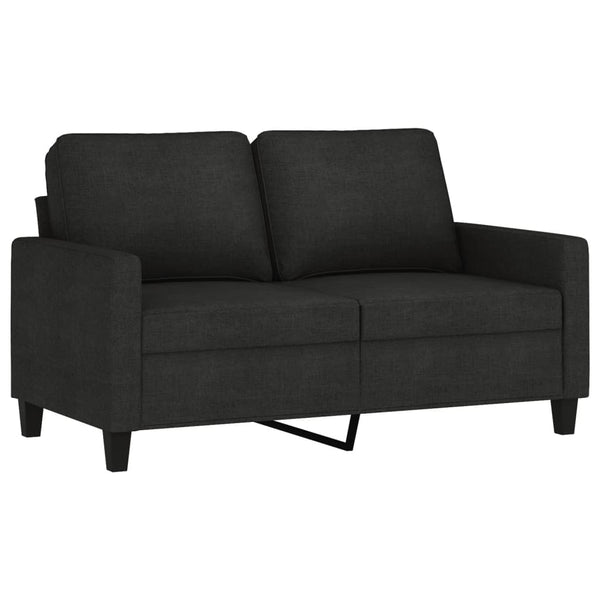 Vidaxl 3 Piece Sofa Set With Cushions Black Fabric Sofas Armchairs & Couches