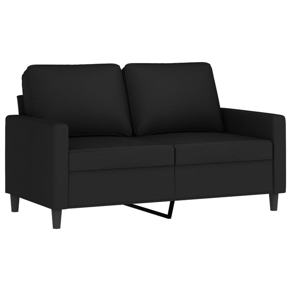 2 Piece Sofa Set With Cushions Black Velvet Sofas Armchairs & Couches