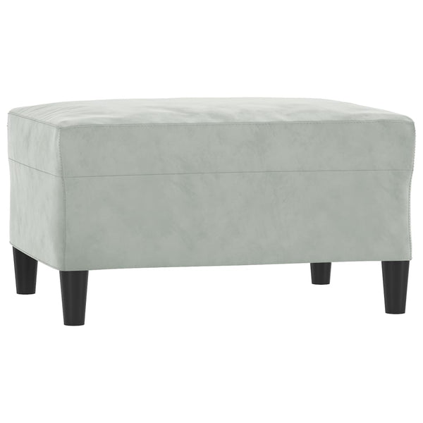 Vidaxl 3 Piece Sofa Set With Cushions Light Grey Velvet Sofas Armchairs & Couches
