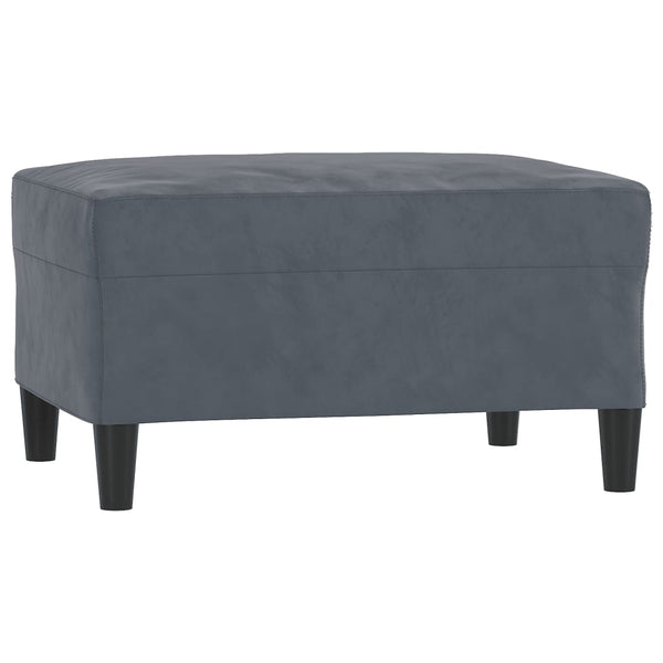 Vidaxl 3 Piece Sofa Set With Cushions Dark Grey Velvet Sofas Armchairs & Couches