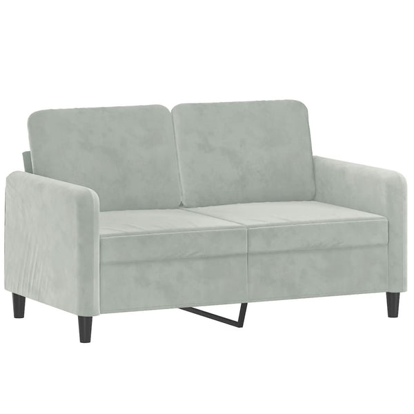 Vidaxl 2 Piece Sofa Set Light Grey Velvet Sofas Armchairs & Couches