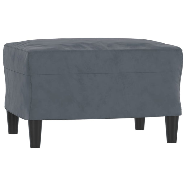 Vidaxl 3 Piece Sofa Set With Pillows Dark Grey Velvet Sofas Armchairs & Couches