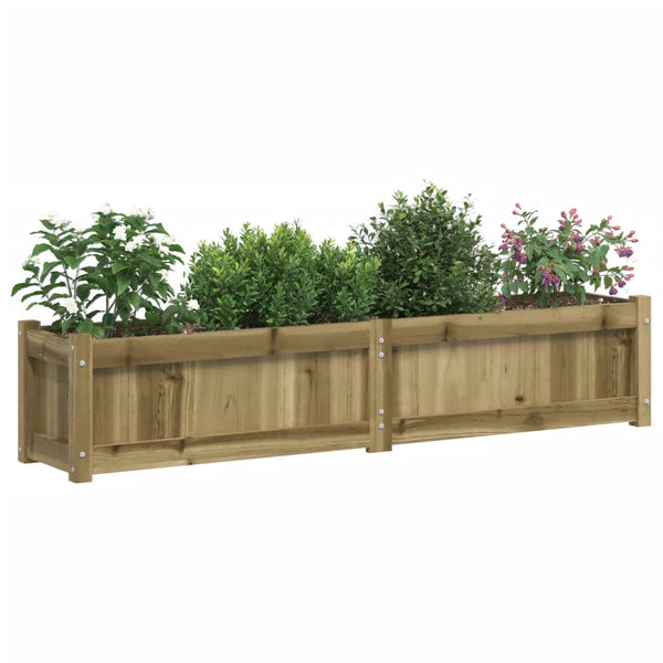 Vidaxl Garden Planters 2 Pcs Impregnated Wood Pine Planters & Vases