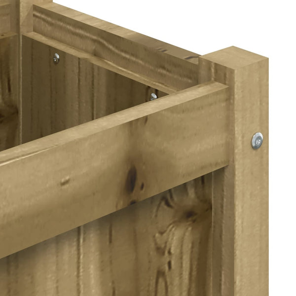 Vidaxl Garden Planters 2 Pcs Impregnated Wood Pine Planters & Vases