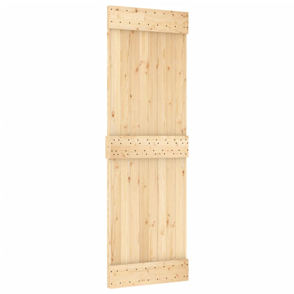 Sliding Door With Hardware Set 70X210 Cm Solid Wood Pine Sliding Door Hardware