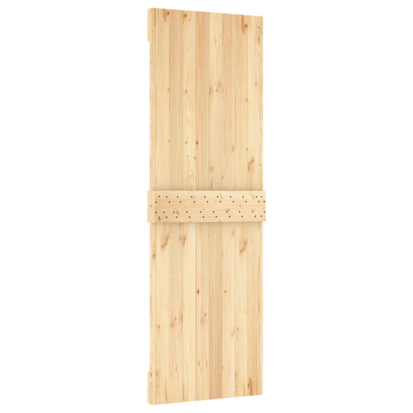 Sliding Door With Hardware Set 70X210 Cm Solid Wood Pine Sliding Door Hardware