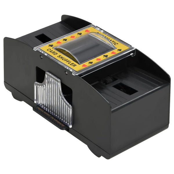 Vidaxl Automatic Card Shuffler Black 2 Decks Playing Cards